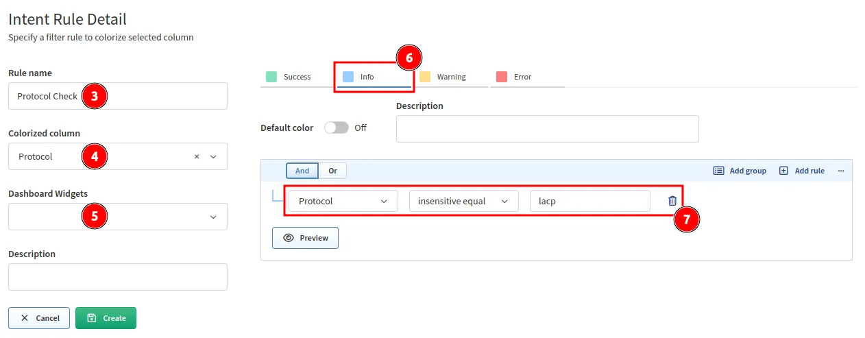 Create intent verification rule
